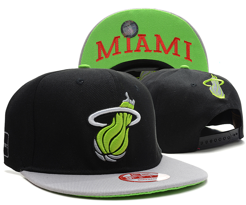 NBA Miami Heat NE Snapback Hat #113